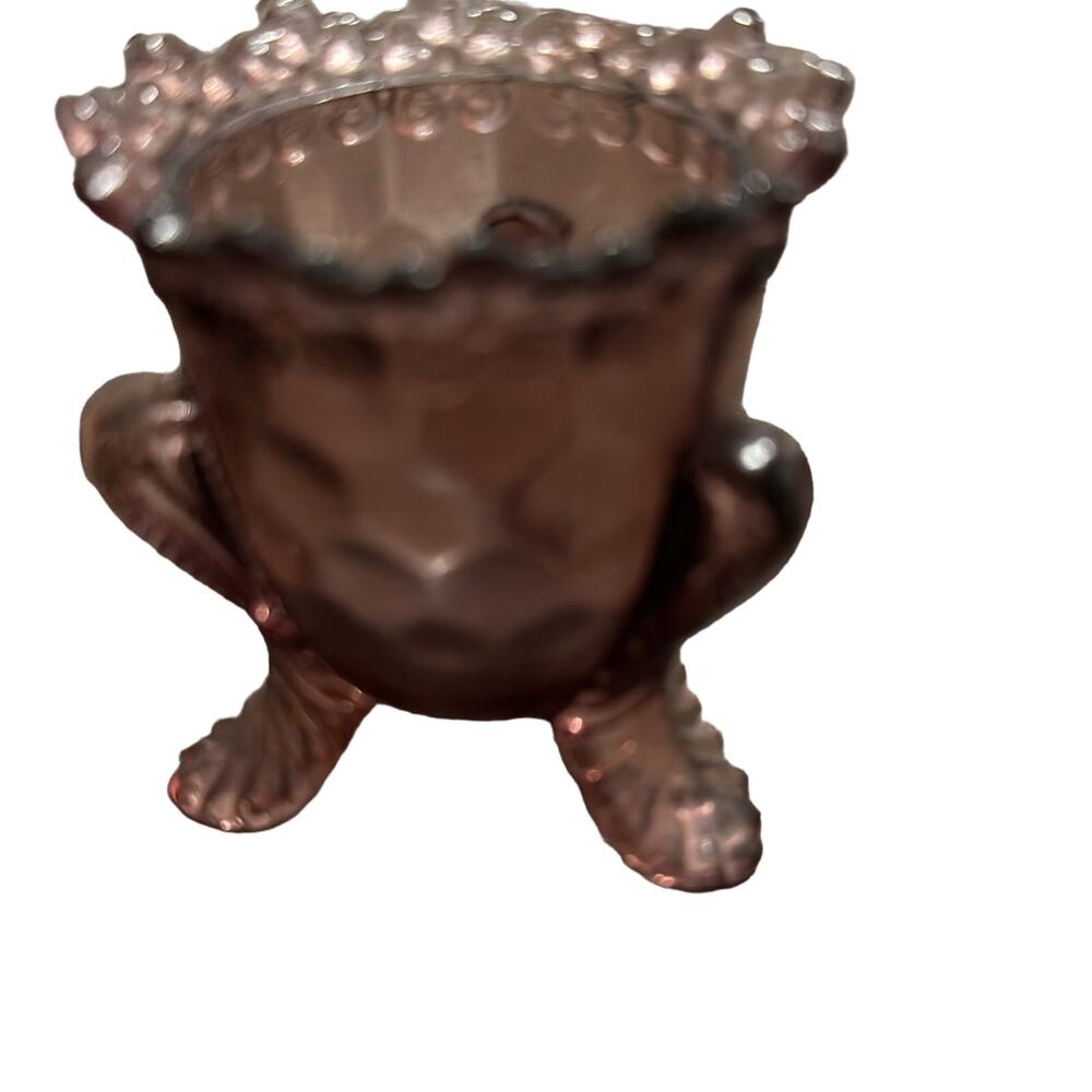 Degenhart  3 footed Forget me not‎ Toothpick Holder purple